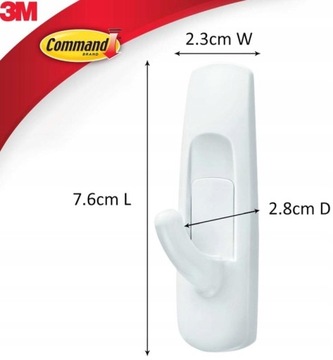 COMMAND 3M HACZYKI ŚREDNIE 2 SZT 1,3 Kg 17001