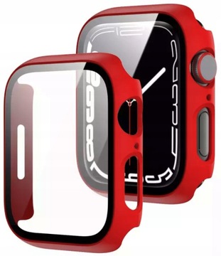 ETUI DO APPLE WATCH 7/8/9 41mm/45mm RÓŻNE KOLORY SZKŁO HARTOWANE CASE