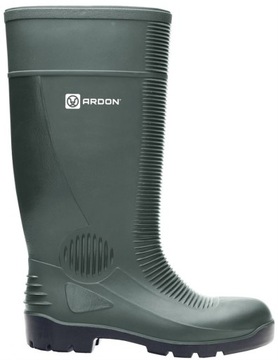 WYSOKIE SOLIDNE GUMOWCE KALOSZE ZIELONE NIGHT r.41