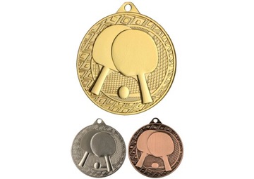 MEDALE MEDAL 45mm komplet Tenis stołowy + WSTĄŻKA + GRAWER