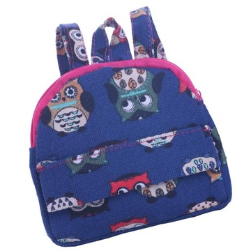 Niebieski plecak Tornister dla lalek Fit