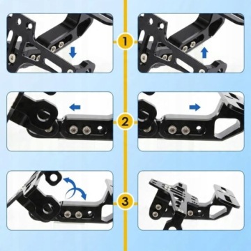 УНИВЕРСАЛЬНЫЙ ДЕРЖАТЕЛЬ НОМЕРНОГО ЗНАКА МОТОЦИКЛА С LED ОСВЕЩЕНИЕМ