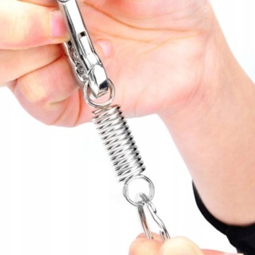 Малый карабин для рюкзака пояс ключи дужка серебряный карабин клип