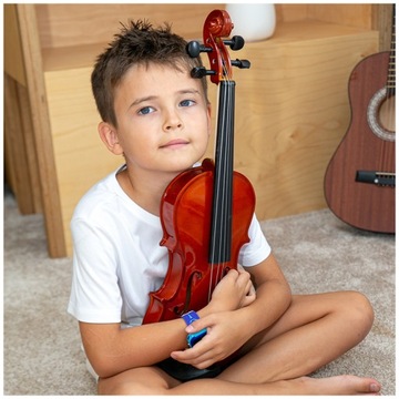 НАБОР СКРИПКИ 3/4 ДЛЯ ОБУЧЕНИЯ ИГРЕ НА СКРИПКЕ + ФУТОЛ + Смычок + РОЗИНО