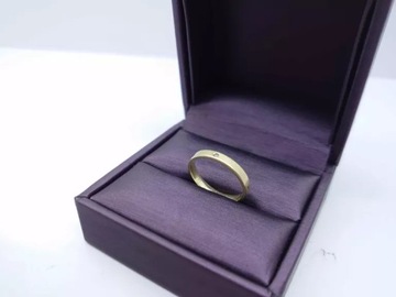 DELIKATNA ZŁOTA OBRĄCZKA Z DIAMENTEM WAGA 2,09/PRÓBA 585 R.11