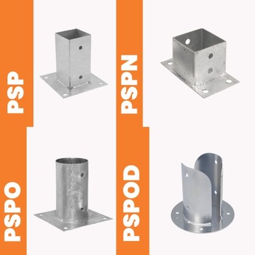Основание полюса регулируемое 100x100x100-150 мм черноковое якорь