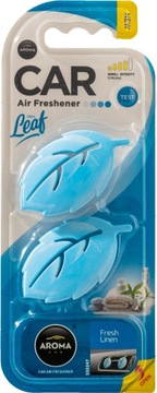 AROMA CAR LEAF FRESH LINEN ZAPACH ŚWIEŻA POŚCIEL
