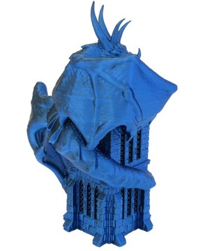 Дракон на башне - маленькая башня для игры в кости - FatesEnd Wyvern Dice Tower Blue