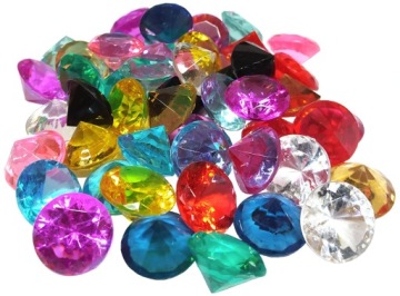 КРИСТАЛЛЫ БРИЛЛИАНТЫ свадебные 2см 10 шт.