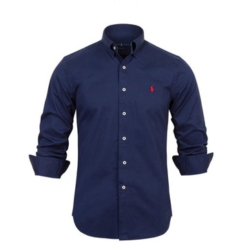 Koszula Polo Ralph Lauren Męska M-XXL SLIM FIT Granat Roz.XL