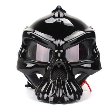 kask motocyklowy motor czaszka czarny XL