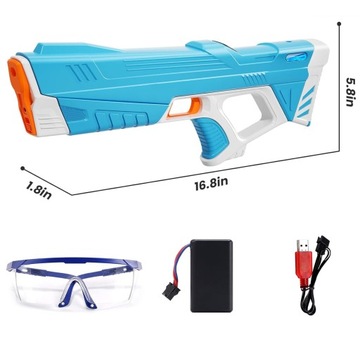 ЭЛЕКТРИЧЕСКИЙ ВОДЯНОЙ ПИСТОЛЕТ ДЛЯ ДЕТЕЙ, ЗАРЯДКА от USB