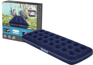 Materac welurowy pompowany 1 osobowy BESTWAY 67000