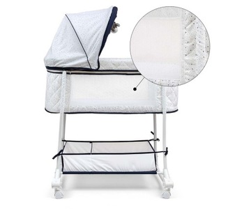 КОЛЯСКА 2в1 КРОВАТЬ-КАЧАЛКА MILLY MALLY DREAM ON-SIMPLE GREY