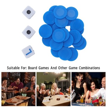 НАБОР ИГРОВЫХ КОСТИКОВ НАБОР ИГРОВЫХ КОСТИКОВ СИНИЕ КОСТИ