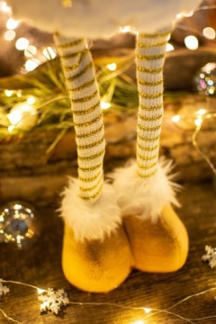 Рождественский эльф, гном, гном, Дед Мороз, БОЛЬШОЙ, белый