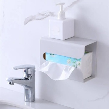 Настенная коробка для салфеток Полка для клейких салфеток Держатель для салфеток Стойка для диспенсера