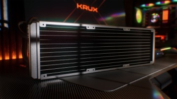 Водяной кулер KRUX HydroX 360 ARGB AIO, 3x120 мм вентилятора ARGB