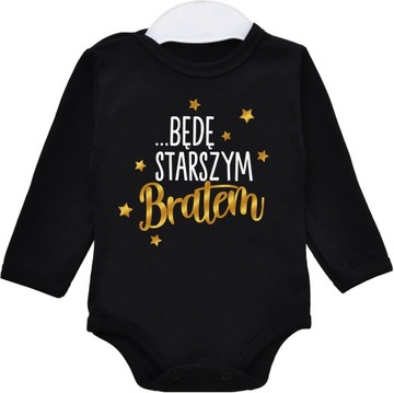 Body z nadrukiem BĘDĘ STARSZYM BRATEM r. 92