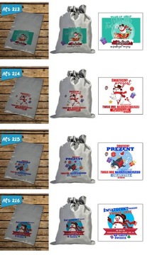 ПОДАРОЧНЫЙ СУМОК ДЕД МОРОЗ ВАШЕ ИМЯ 26х35