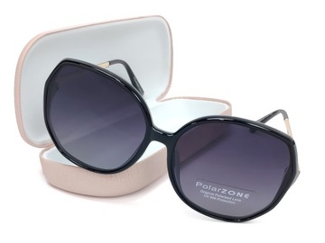 OKULARY POLARYZACYJNE MUCHY DAMSKIE ZESTAW z ETUI