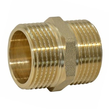 ДЛИННЫЙ ЛАТУННЫЙ СОЕДИНИТЕЛЬ 1 ДЮЙМ L=45 мм