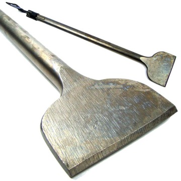 DŁUTO PŁASKIE SZEROKIE ŁOPATKA DO KUCIA PŁYTEK SZEROKIE SDS MAX 75 X 400 MM