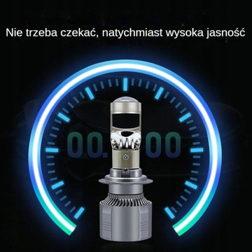 Светодиодные линзы H7 Двухсветодиодные проекторы 6000K 2 лампы накаливания