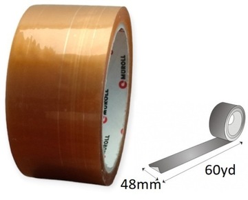 ЛЕНТА УПАКОВОЧНАЯ MUROLL 48/66 бесцветная SOLVENT STRONG прозрачная