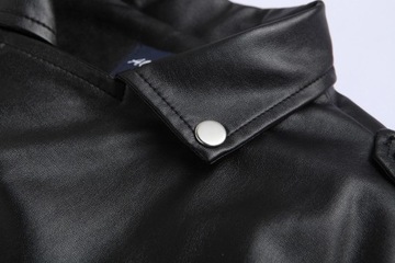 2023 Stand Collar PU Jacket Mens Fashion Leather J
