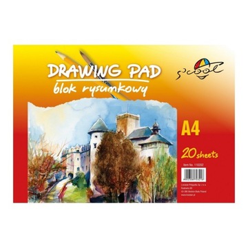 BLOK RYSUNKOWY S'COOL A4 20K 90gsm