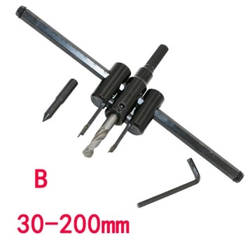 Фреза для круглых отверстий диаметром от 30 мм до 200 мм.