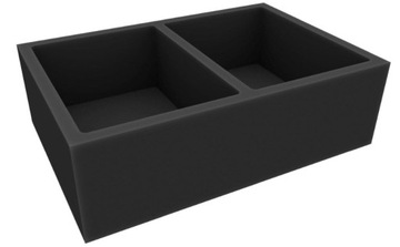 Полноразмерный пенопласт с двумя вырезами 237x174 мм.