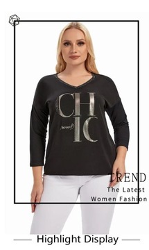 LIH HUA Women's Plus Size Pullover Summer Chic El