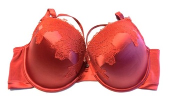 75FF 34FF Boux Avenue Applique Lace Padded Plunge Bra