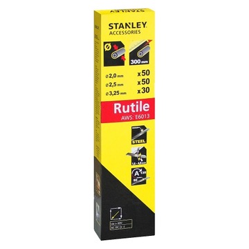 ZESTAW ELEKTROD RUTYLOWYCH 130 CZĘŚCI STANLEY