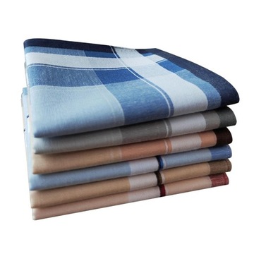 6x Chusteczki bawełniane męskie Kwadratowe Hankie Bandany Premium 40x40cm M