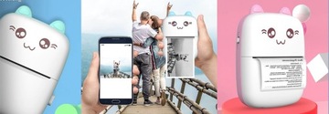МИНИ-ТЕРМОПРИНТЕР ДЛЯ ФОТОГРАФИЙ + 6 РОЛИКОВ