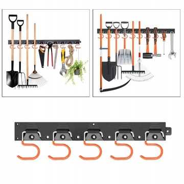 2xHeavy Duty Hak do przechowywania łopaty Wieszak