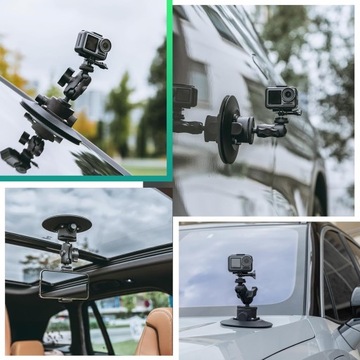 ROCKBROS Uchwyt do Kamer Uchwyty i Zaciski do Aparatu z Przyssawką na Dach