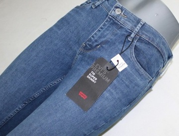 Levi's 710 jeansy damskie 177800070 -rurki- oryg. nowa kol. Levis - W27/L32