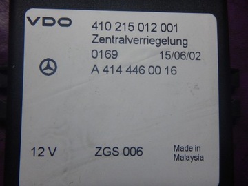 MERCEDES VANEO W414 01-95 MODUL ŘÍZENÍ CENTRÁLNÍ ZÁMEK A4144460016