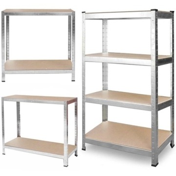 REGAŁ metalowy MAGAZYNOWY 174x80x40 do GARAŻU piwnicy BIURA PÓŁKA 4x150kg