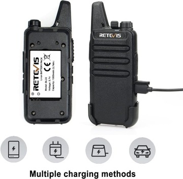 Retevis RT622 Walkie Talkie, PMR446 Krótkofalówki z Zestawem Słuchawkowym