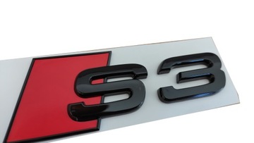 Audi S3 Emblemat Czarny tył RS znaczek 8P 8V