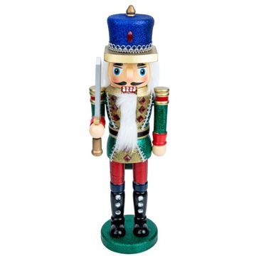 Mały drewniany posąg Dziadka do orzechów