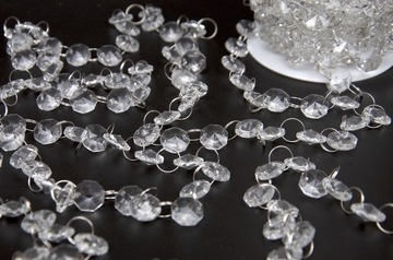 Гирлянда, цепочка, кулон, декор, бусины, кристаллы