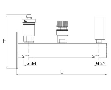 ГРУППА БЕЗОПАСНОСТИ ГВС 6 БАР НЕРЖАВЕЮЩАЯ СТАЛЬ INOX