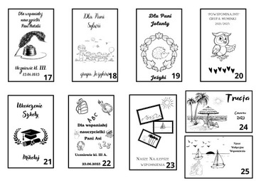 Album Drewniany Grawer z Pergaminem różne wzory DZIEŃ MATKI UPOMINEK