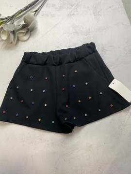 134 140 Spodenki materiał kamyczki eleganckie